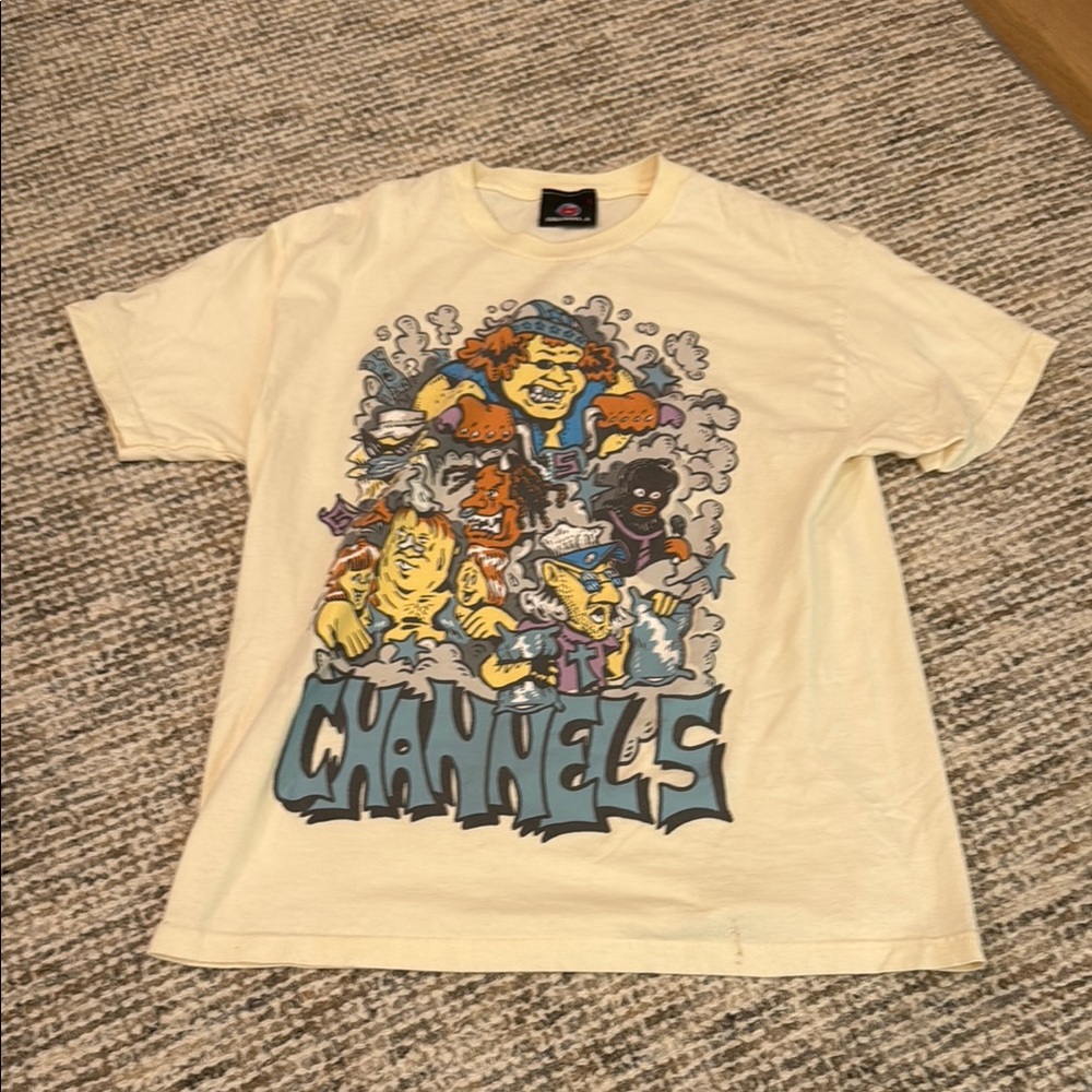 CHANNEL 5 Graphic Tee with Cartoon Design